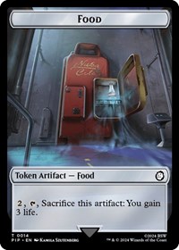 Food (0014) // Alien Double-Sided Token, Universes Beyond: Fallout