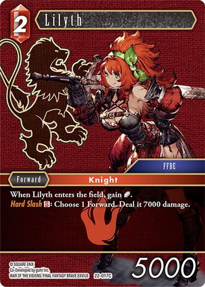 Lilyth, Standard, front
