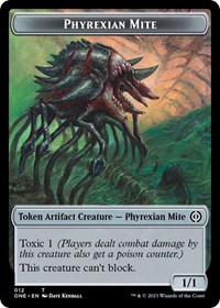Phyrexian Mite (012) // Phyrexian Beast Double-Sided Token, Phyrexia: All Will Be One