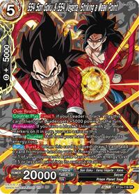 SS4 Son Goku & SS4 Vegeta, Striking a Weak Point (Collector Booster Silver)