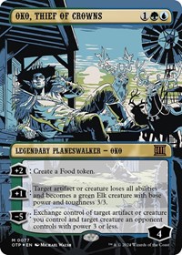 Oko, Thief of Crowns (Textured Foil), Outlaws of Thunder Junction: Breaking News