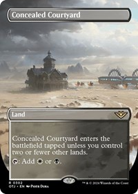 Concealed Courtyard (Borderless), Outlaws of Thunder Junction