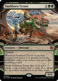Vaultborn Tyrant (Showcase) (Raised Foil), Outlaws of Thunder Junction: The Big Score