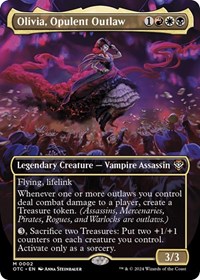 Olivia, Opulent Outlaw (Borderless), Commander: Outlaws of Thunder Junction