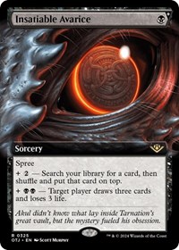 Insatiable Avarice (Extended Art), Outlaws of Thunder Junction
