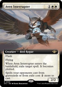 Aven Interrupter (Extended Art), Outlaws of Thunder Junction
