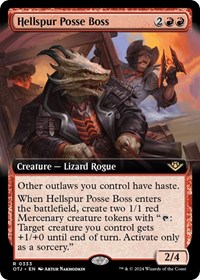 Hellspur Posse Boss (Extended Art), Outlaws of Thunder Junction