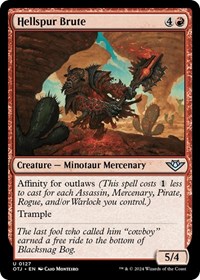 Hellspur Brute, Outlaws of Thunder Junction