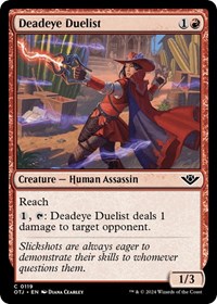 Deadeye Duelist, Outlaws of Thunder Junction