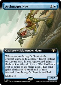 Archmage's Newt (Extended Art), Outlaws of Thunder Junction