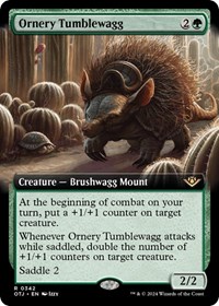 Ornery Tumblewagg (Extended Art), Outlaws of Thunder Junction