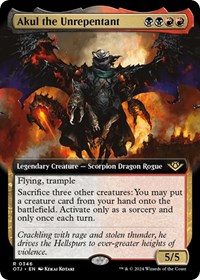 Akul the Unrepentant (Extended Art), Outlaws of Thunder Junction