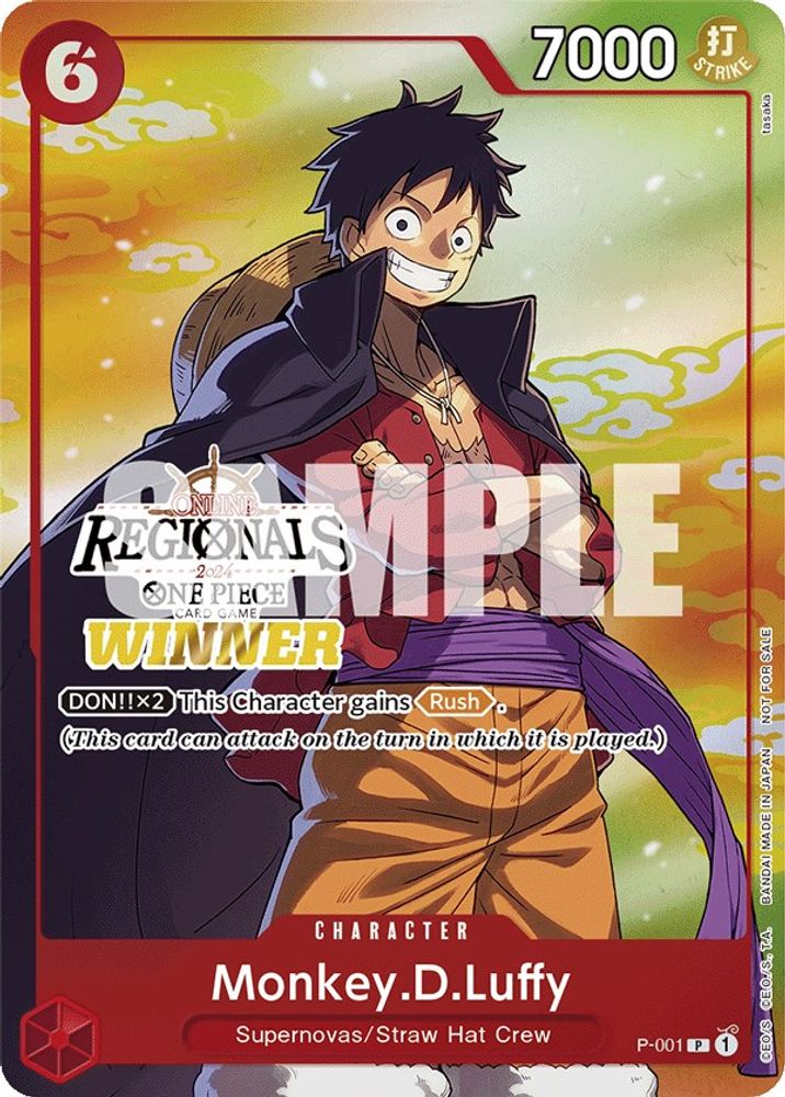 Monkey.D.Luffy (001) (Online Regional 2024 Vol. 2) [Winner]