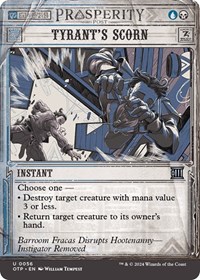 Tyrant's Scorn, Outlaws of Thunder Junction: Breaking News