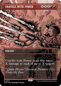 Crackle with Power (Textured Foil), Outlaws of Thunder Junction: Breaking News