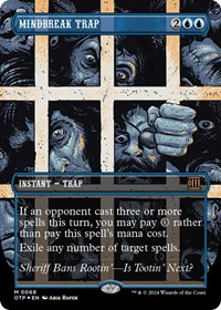 Mindbreak Trap (Textured Foil), Outlaws of Thunder Junction: Breaking News