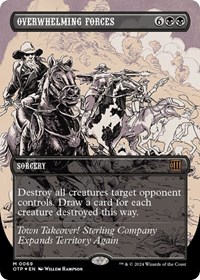 Overwhelming Forces (Textured Foil), Outlaws of Thunder Junction: Breaking News
