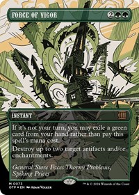 Force of Vigor (Textured Foil), Outlaws of Thunder Junction: Breaking News