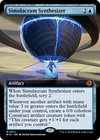 Simulacrum Synthesizer (Extended Art), Outlaws of Thunder Junction: The Big Score