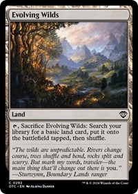Evolving Wilds, Commander: Outlaws of Thunder Junction