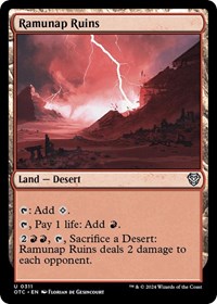 Ramunap Ruins, Commander: Outlaws of Thunder Junction