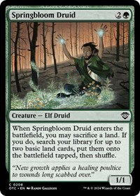 Springbloom Druid, Commander: Outlaws of Thunder Junction