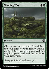 Winding Way, Commander: Outlaws of Thunder Junction