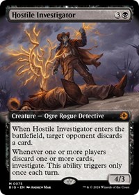 Hostile Investigator (Extended Art), Outlaws of Thunder Junction: The Big Score