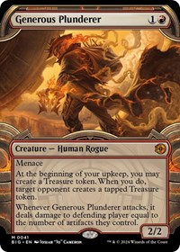 Generous Plunderer (Showcase), Outlaws of Thunder Junction: The Big Score