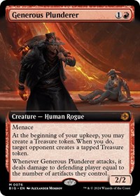 Generous Plunderer (Extended Art), Outlaws of Thunder Junction: The Big Score
