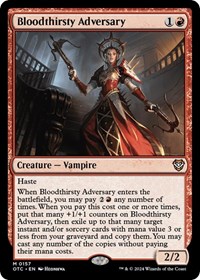 Bloodthirsty Adversary, Commander: Outlaws of Thunder Junction