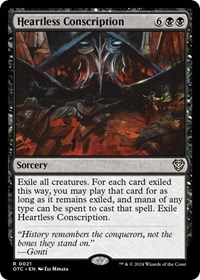 Heartless Conscription, Commander: Outlaws of Thunder Junction
