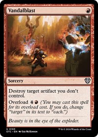 Vandalblast, Commander: Outlaws of Thunder Junction
