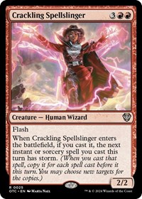 Crackling Spellslinger, Commander: Outlaws of Thunder Junction