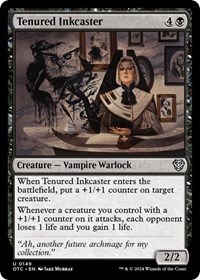 Tenured Inkcaster, Commander: Outlaws of Thunder Junction
