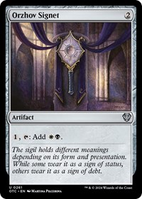 Orzhov Signet, Commander: Outlaws of Thunder Junction