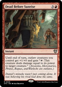 Dead Before Sunrise, Commander: Outlaws of Thunder Junction