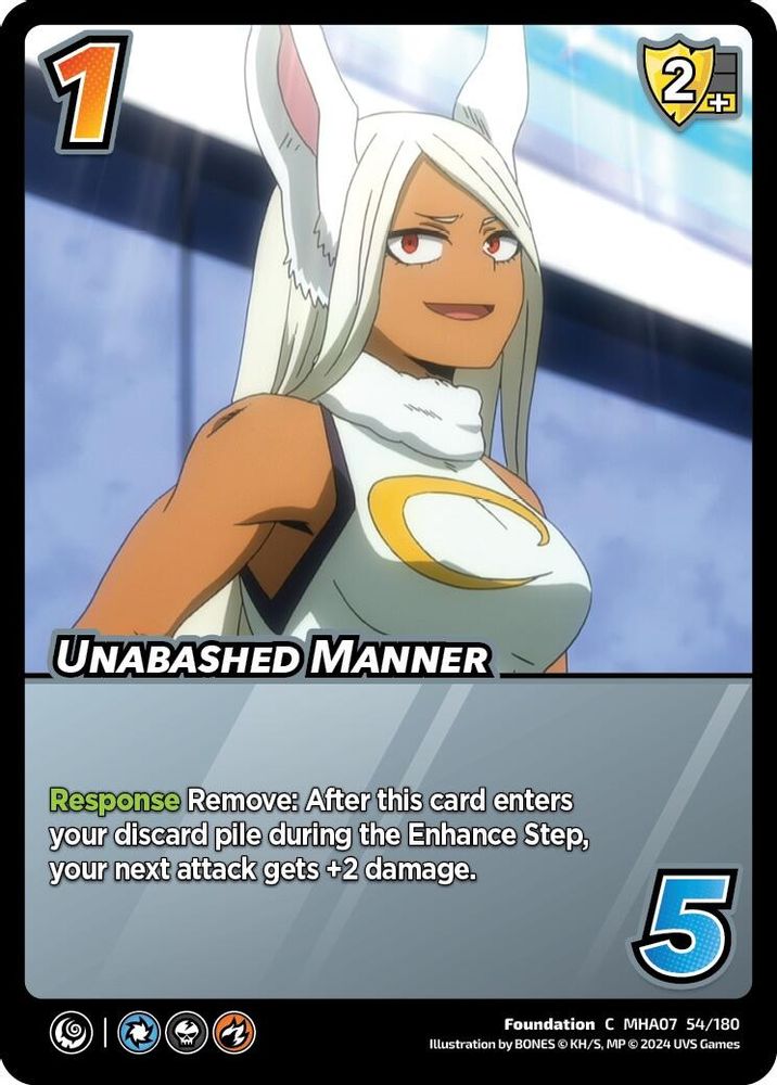 Unabashed Manner, Standard, front