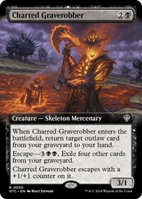 Charred Graverobber (Extended Art), Commander: Outlaws of Thunder Junction