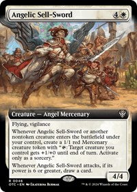 Angelic Sell-Sword (Extended Art), Commander: Outlaws of Thunder Junction