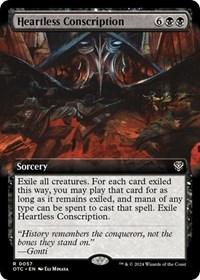 Heartless Conscription (Extended Art), Commander: Outlaws of Thunder Junction