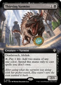 Thieving Varmint (Extended Art), Commander: Outlaws of Thunder Junction