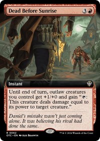 Dead Before Sunrise (Extended Art), Commander: Outlaws of Thunder Junction