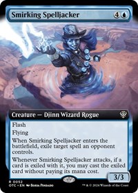 Smirking Spelljacker (Extended Art), Commander: Outlaws of Thunder Junction