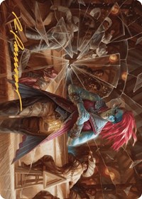 Obeka, Splitter of Seconds Art Card (Gold-Stamped Signature), Art Series: Outlaws of Thunder Junction