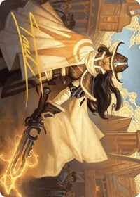 Omenport Vigilante Art Card (Gold-Stamped Signature), Art Series: Outlaws of Thunder Junction