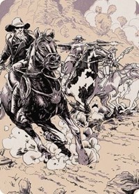 Overwhelming Forces Art Card, Art Series: Outlaws of Thunder Junction