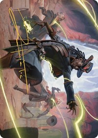 Lilah, Undefeated Slickshot Art Card (Gold-Stamped Signature), Art Series: Outlaws of Thunder Junction
