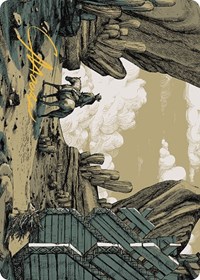 Path to Exile Art Card (Gold-Stamped Signature), Art Series: Outlaws of Thunder Junction