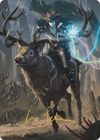 Oko, the Ringleader Art Card (54/54) (Gold-Stamped Signature), Art Series: Outlaws of Thunder Junction